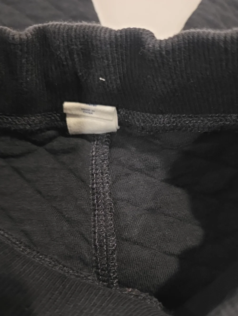 Baby Gap Size 2 Kids Black Quilted Jogger Pants with Drawstring